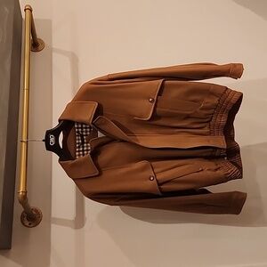 Aquascutum London Brown Bomber Jacket